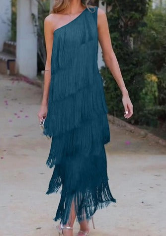 Noemi™ - Eleganza Unica: Abito a Mezza Spalla